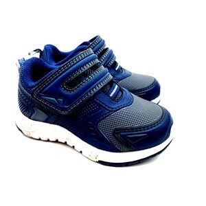 Athletic Works Baby Shoes Size 7 Sneakers Blue Adjustable Strap Children